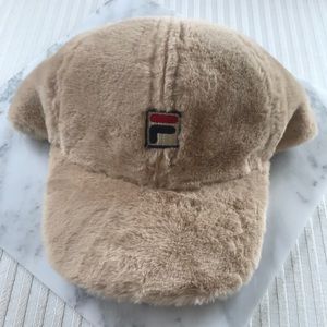 Faux fur FILA hat (New without tags)